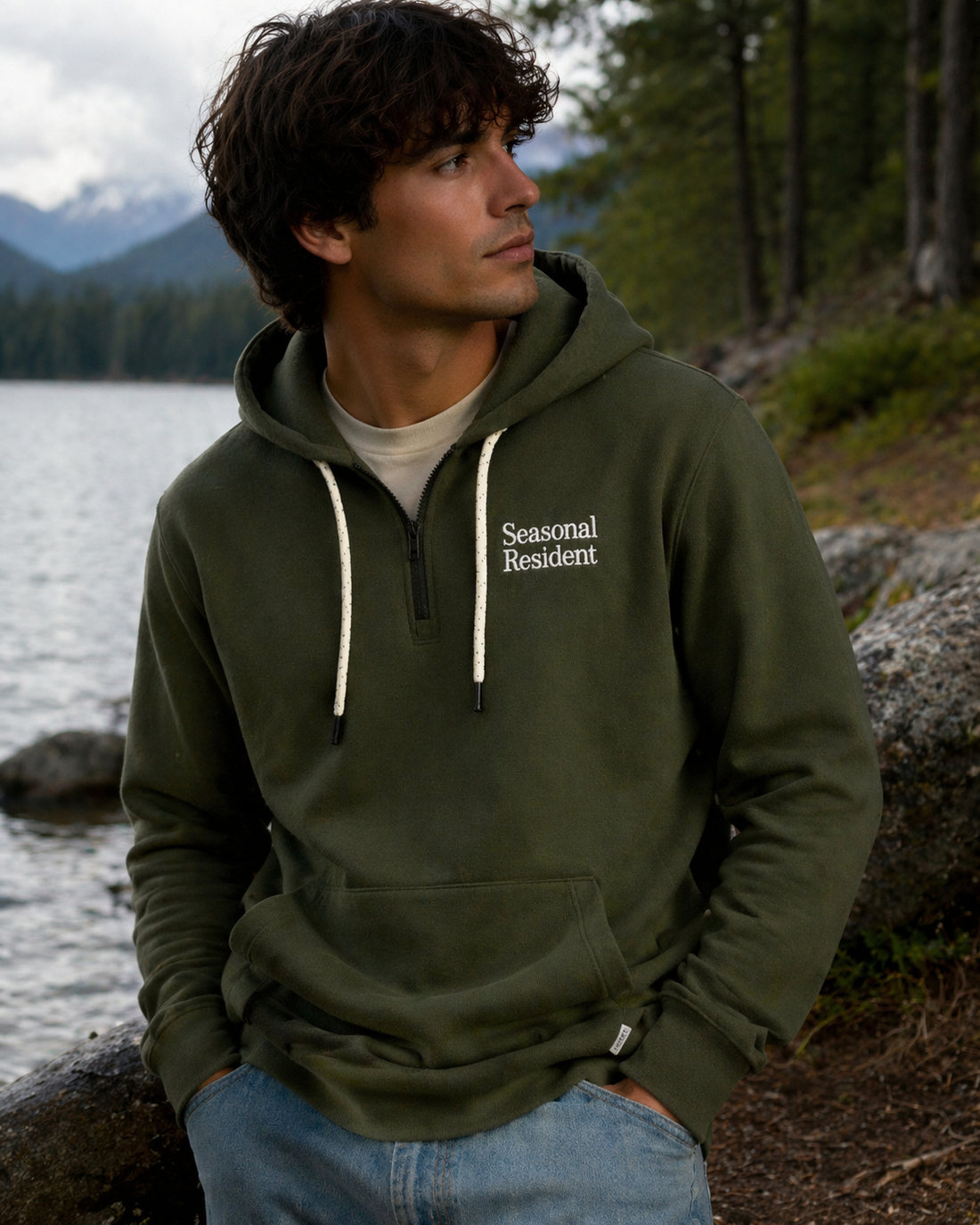 Waterproof Hoodie, back view
