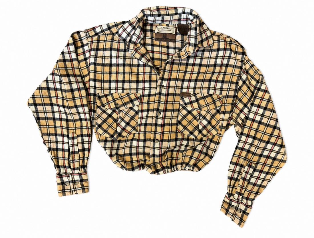 Vintage Flannel Reworked Button Up