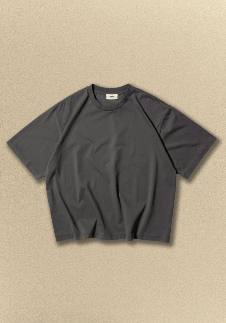 Oversize Core Tee in Vintage Grey - boxy oversized tee
