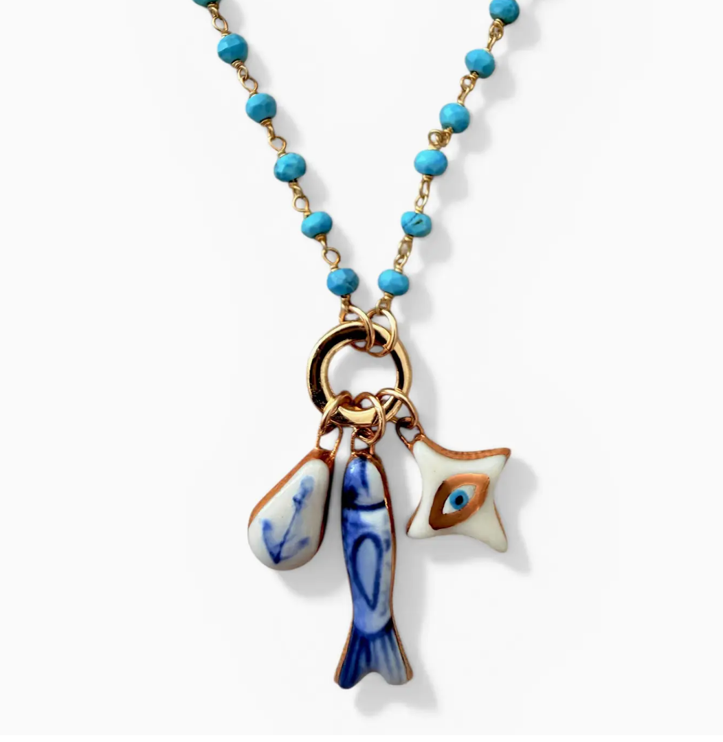 Blue Fish Charm