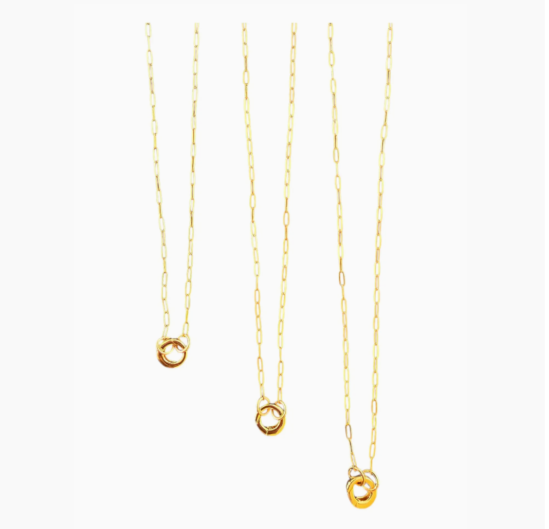 Paperclip Chain with Charm Holder