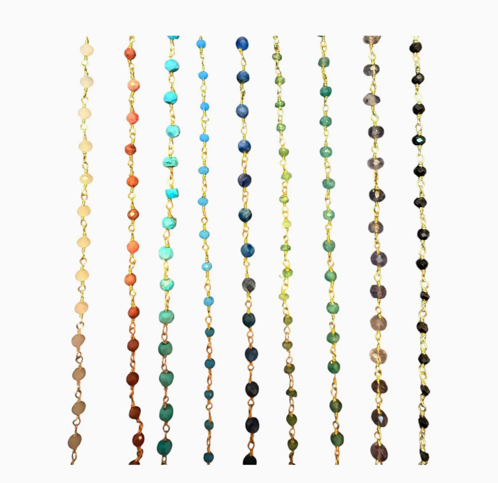 Wire Wrap Gemstone Charm Holder Necklace with Extender