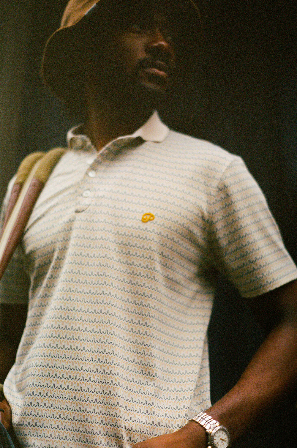 Public Athlete Drip Stripe Polo