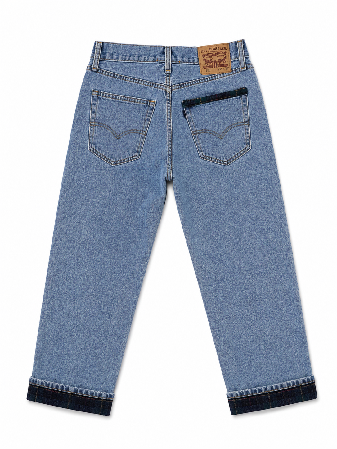 Vintage Flannel Cuff Jean