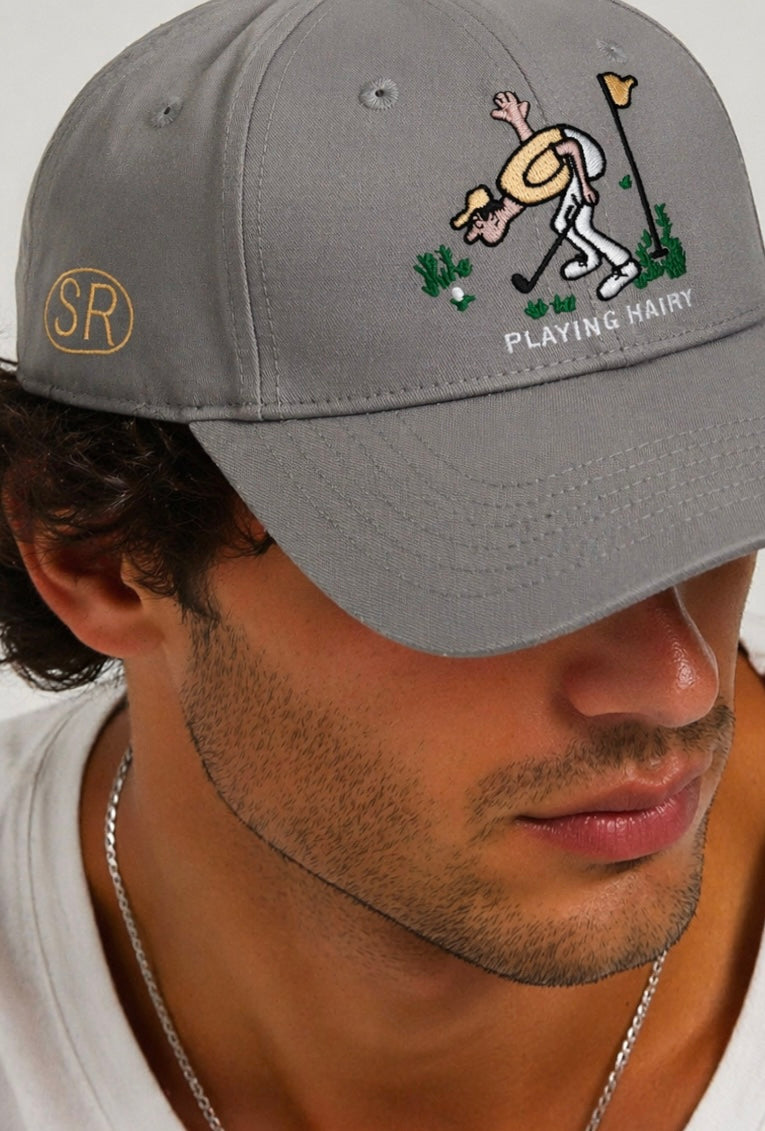 Playing Hairy Golf Baseball Hat