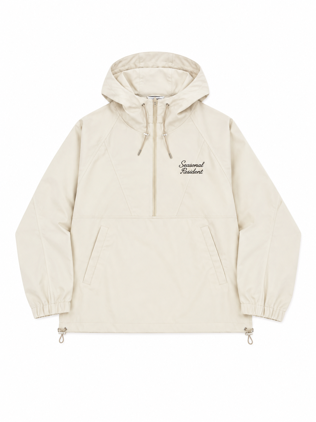 Anorak Embroidered in Bone - Seasonal Resident