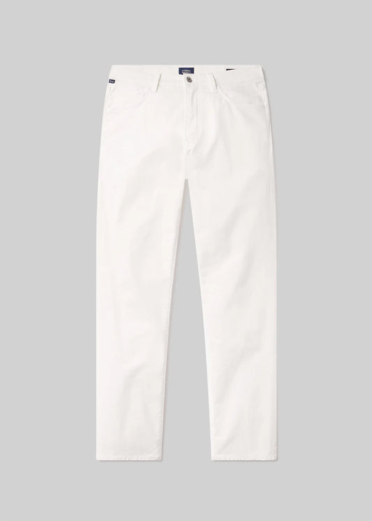 Gage Slim Straight in Soft White, detail