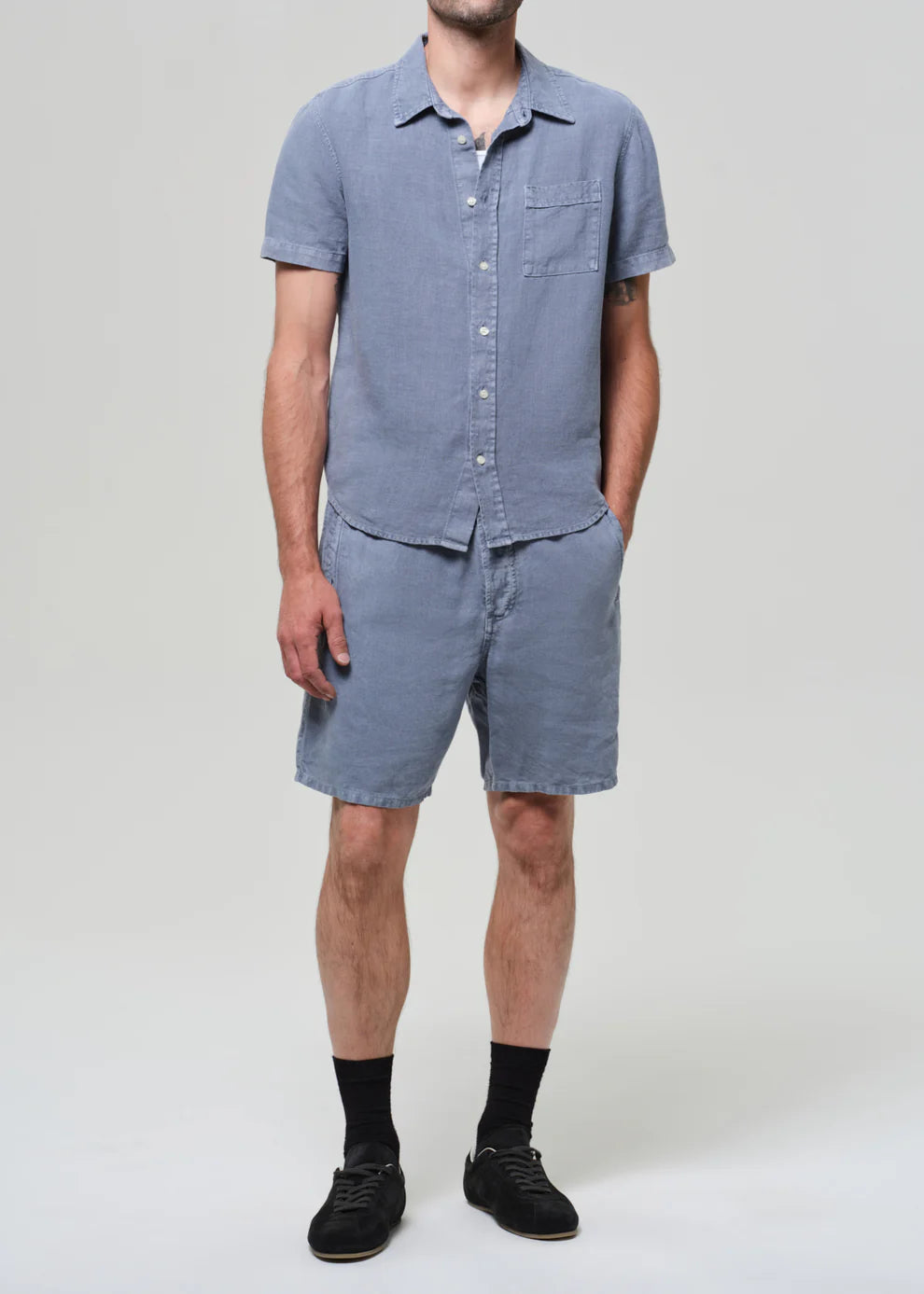 Drawstring Deck Linen Short