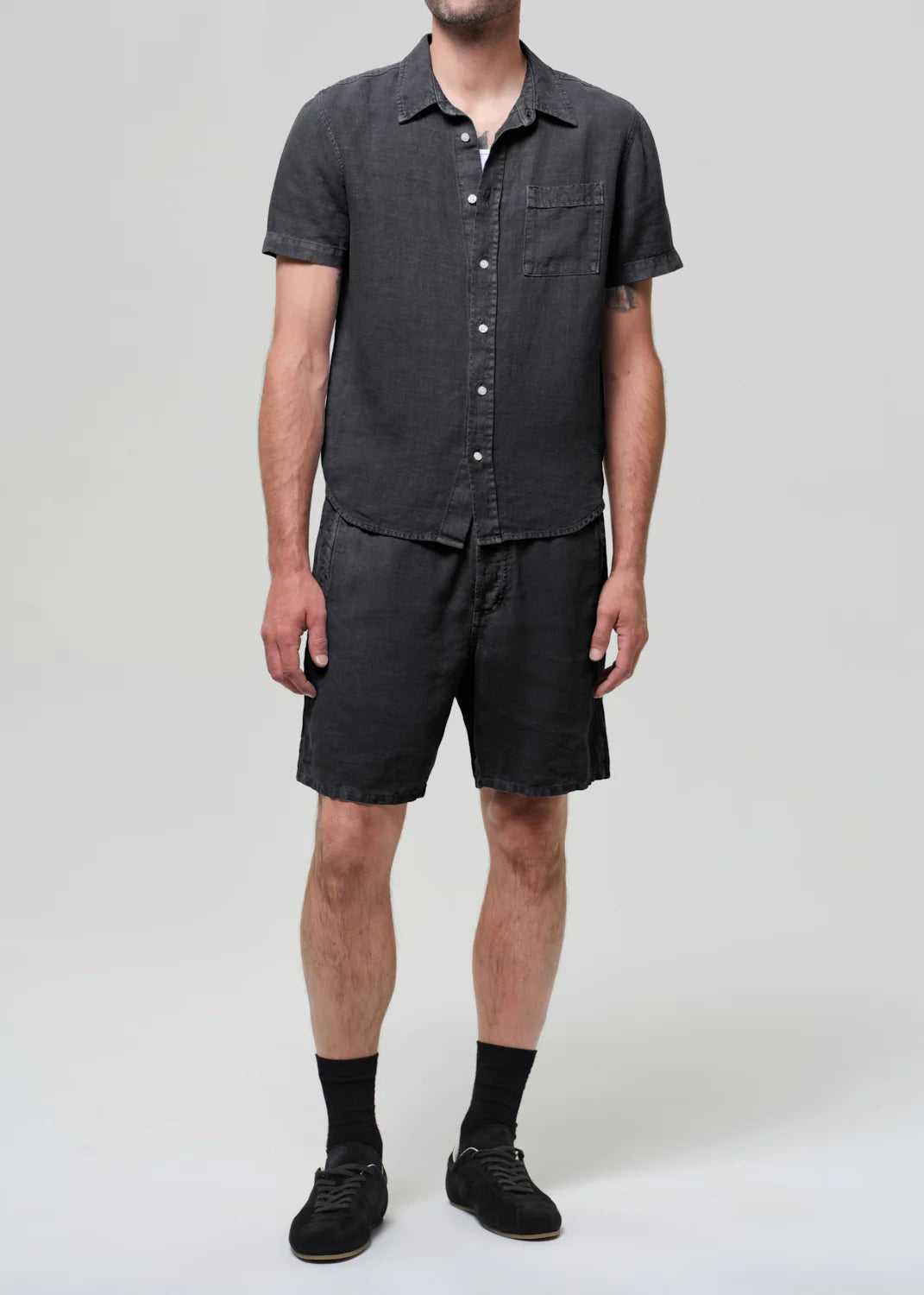 Drawstring Deck Linen Short