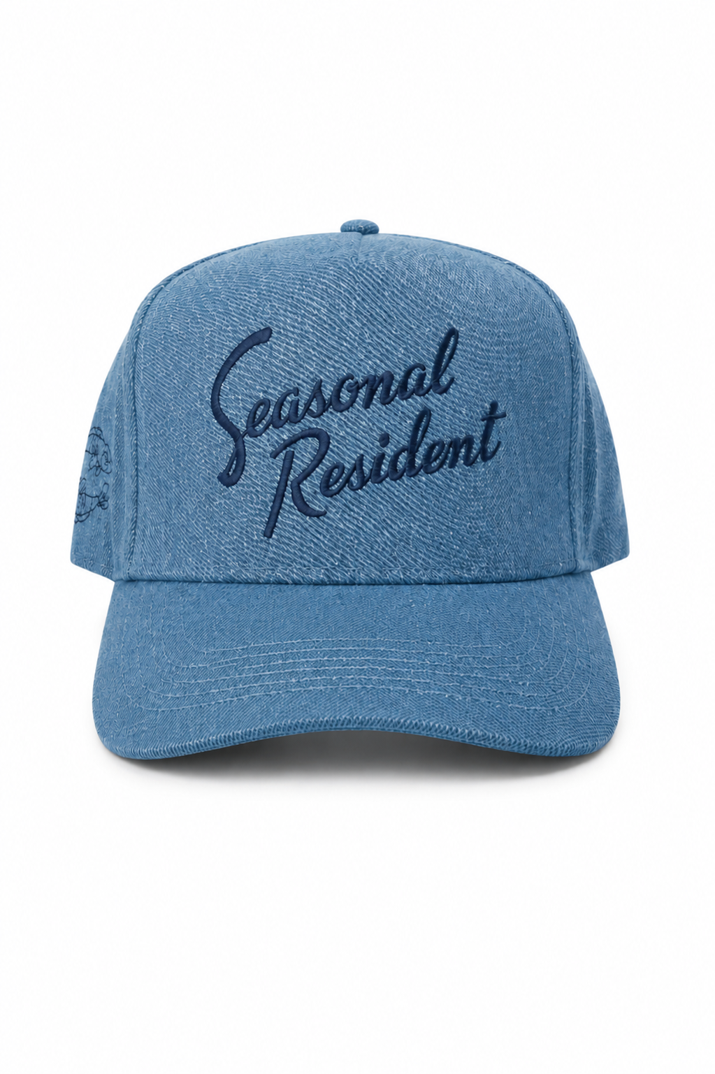 Denim Seasonal Resident Fish Trucker Hat