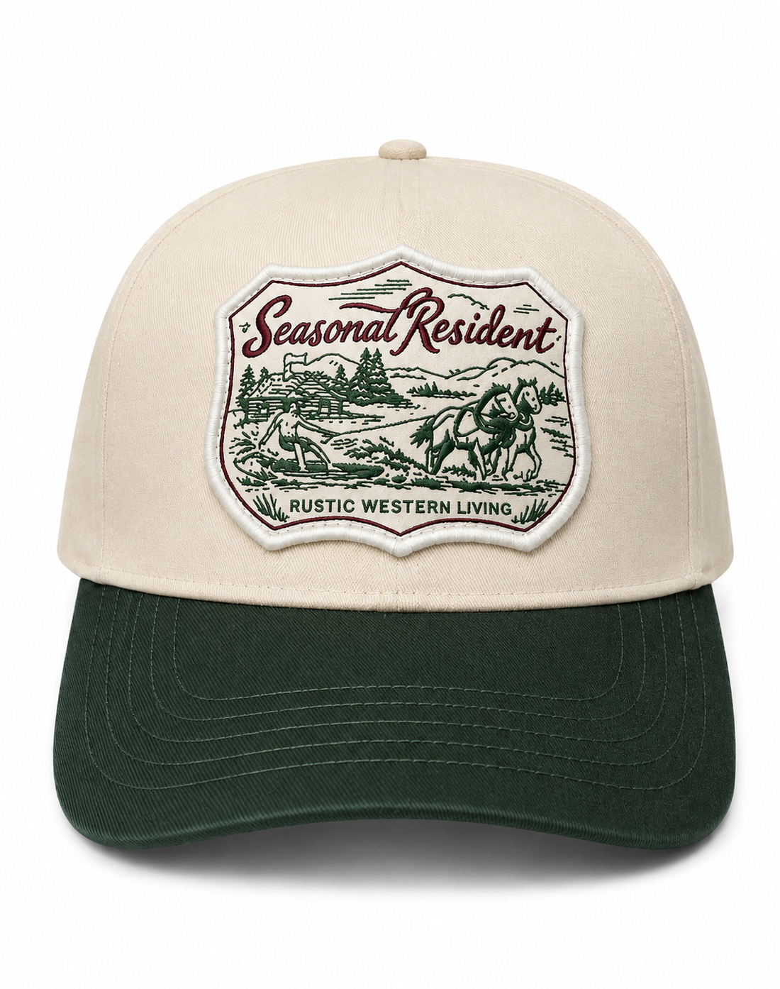 Rustic Western Living Patch Trucker Hat