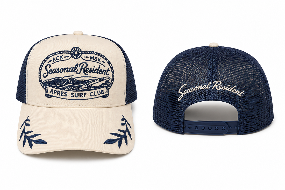 Seasonal Resident Apres Surf Club Mesh Trucker Hat