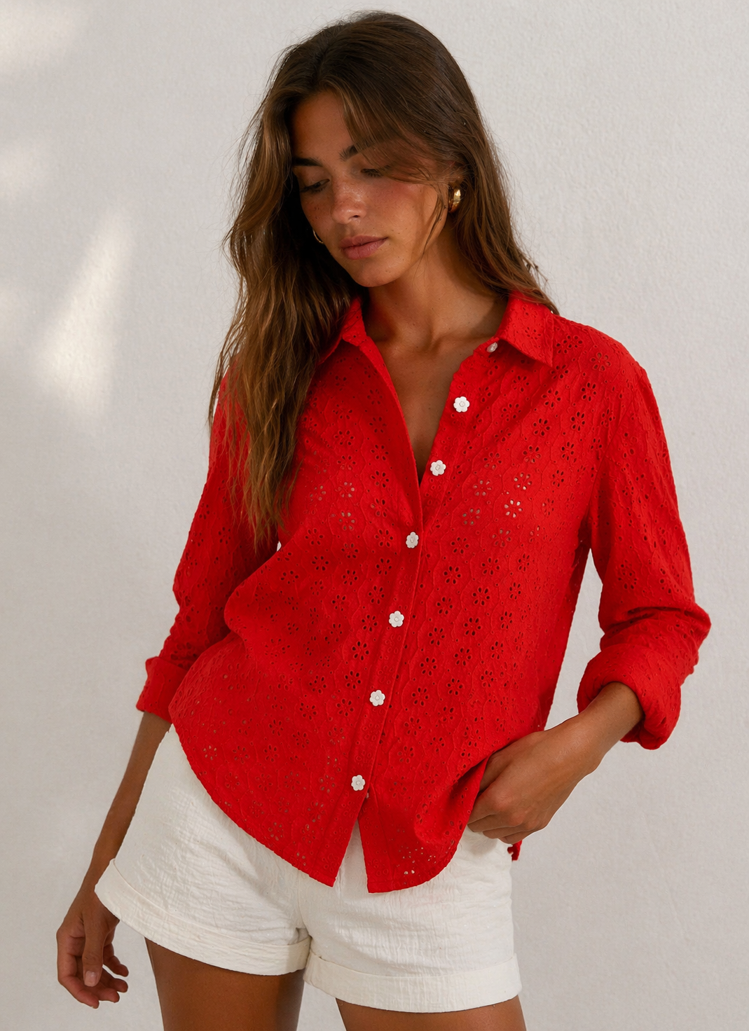 The Daily Button Up - Eyelet