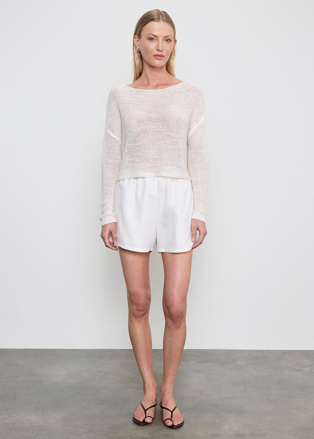 Twill All Day Short in Off White