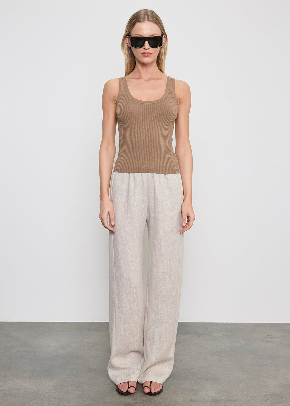 Linen Everywhere Pant in Jute Heather