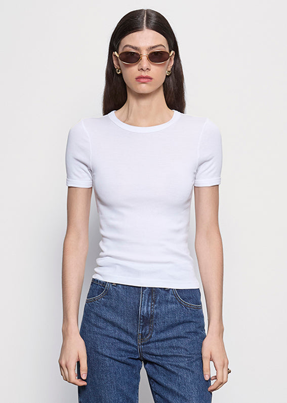 Supima Cotton New Classic S/S Tee in White