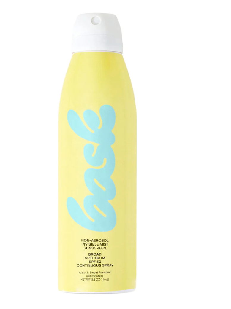 Bask SPF 30 Non-Aerosol Spray bottle