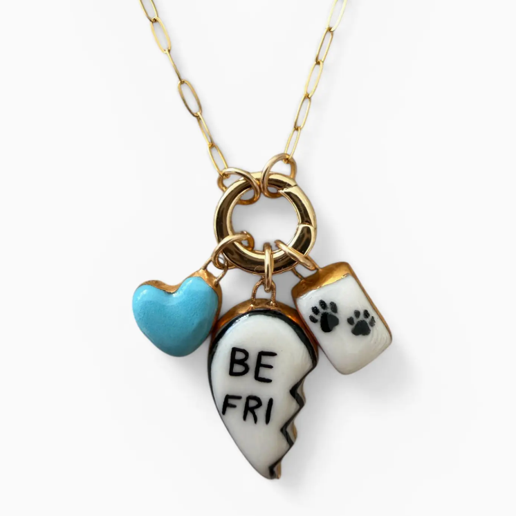“Best Friend” Broken Heart Charms