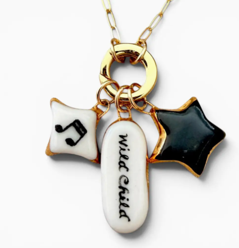 Gold-Plated Heart Charm Holders