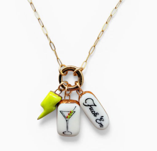 Martini Glass Charm