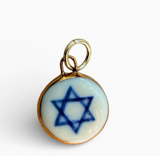 Star of David Circle Charm