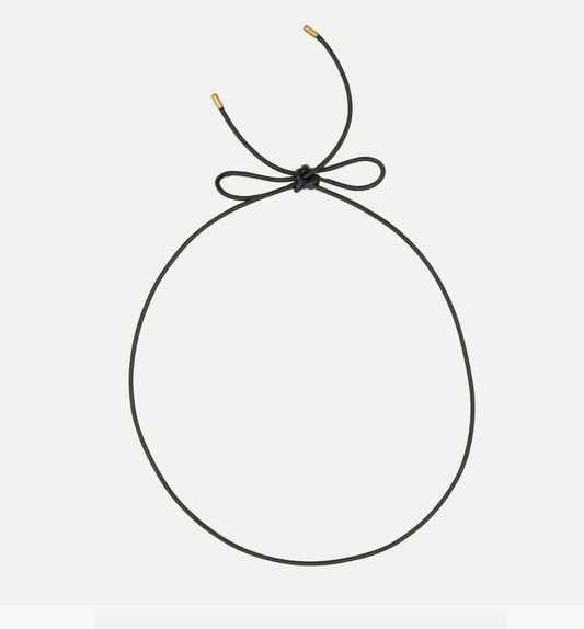 Leather Cord in Silver - round leather charm cord