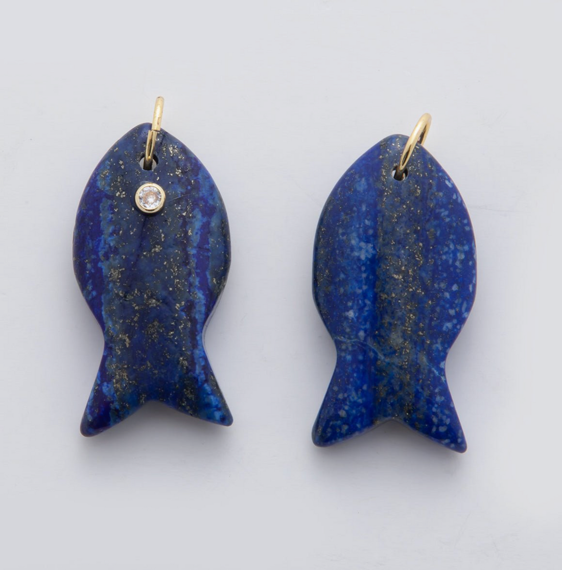Gemstone Fish Charm - Large
