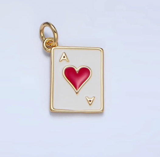 Ace Enamel Charm