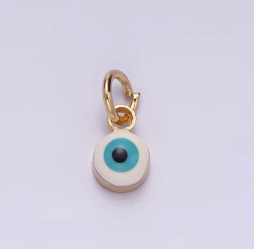 Mini Evil Eye Enamel Charm