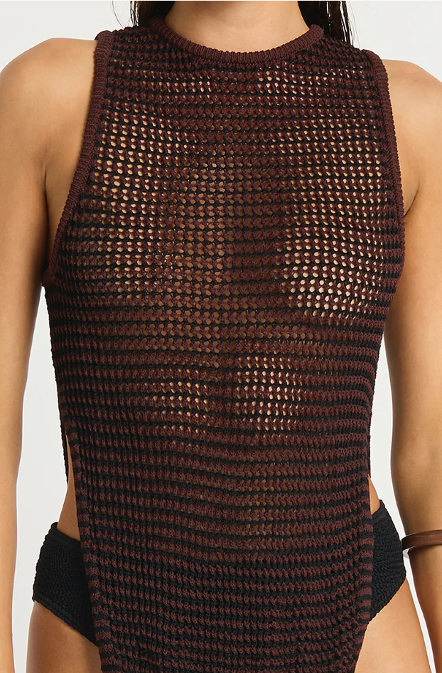 Asher Split Tank, back view
