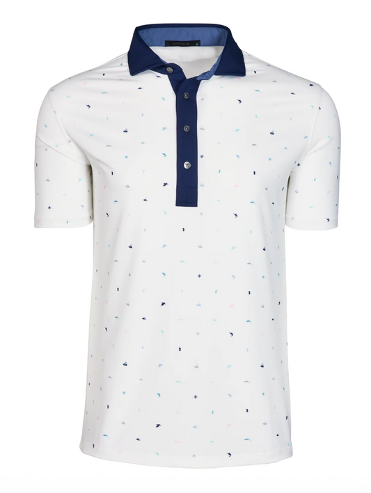 Spirit of Mallorca Polo in Arctic - four-way stretch performance polo