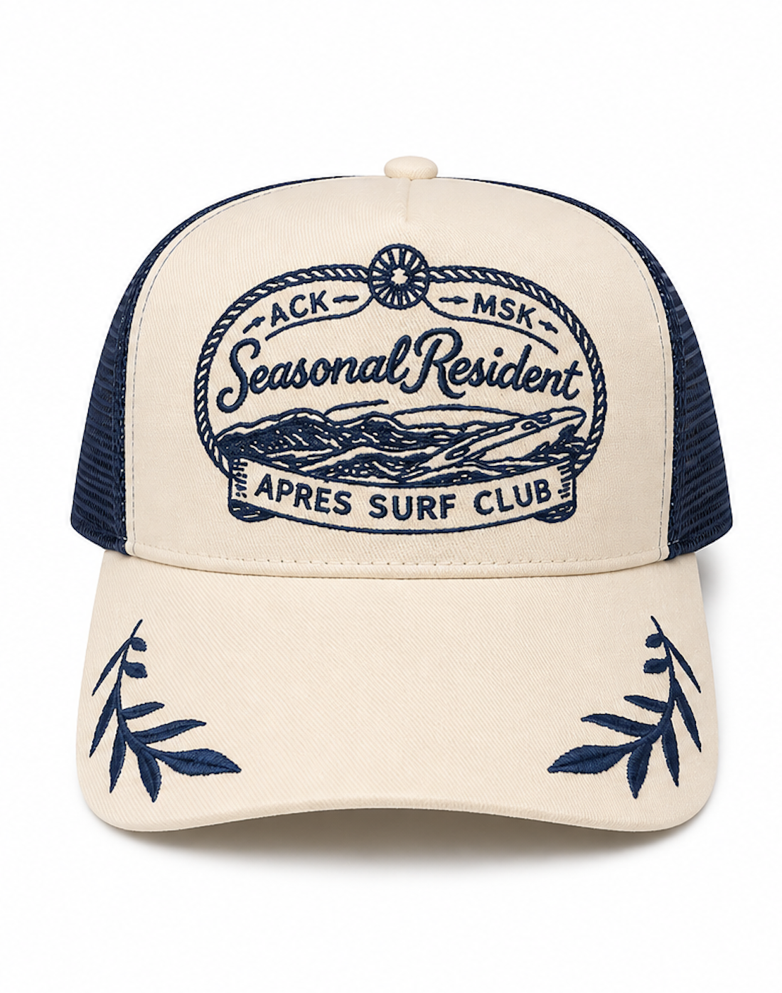 Seasonal Resident Apres Surf Club Mesh Trucker Hat
