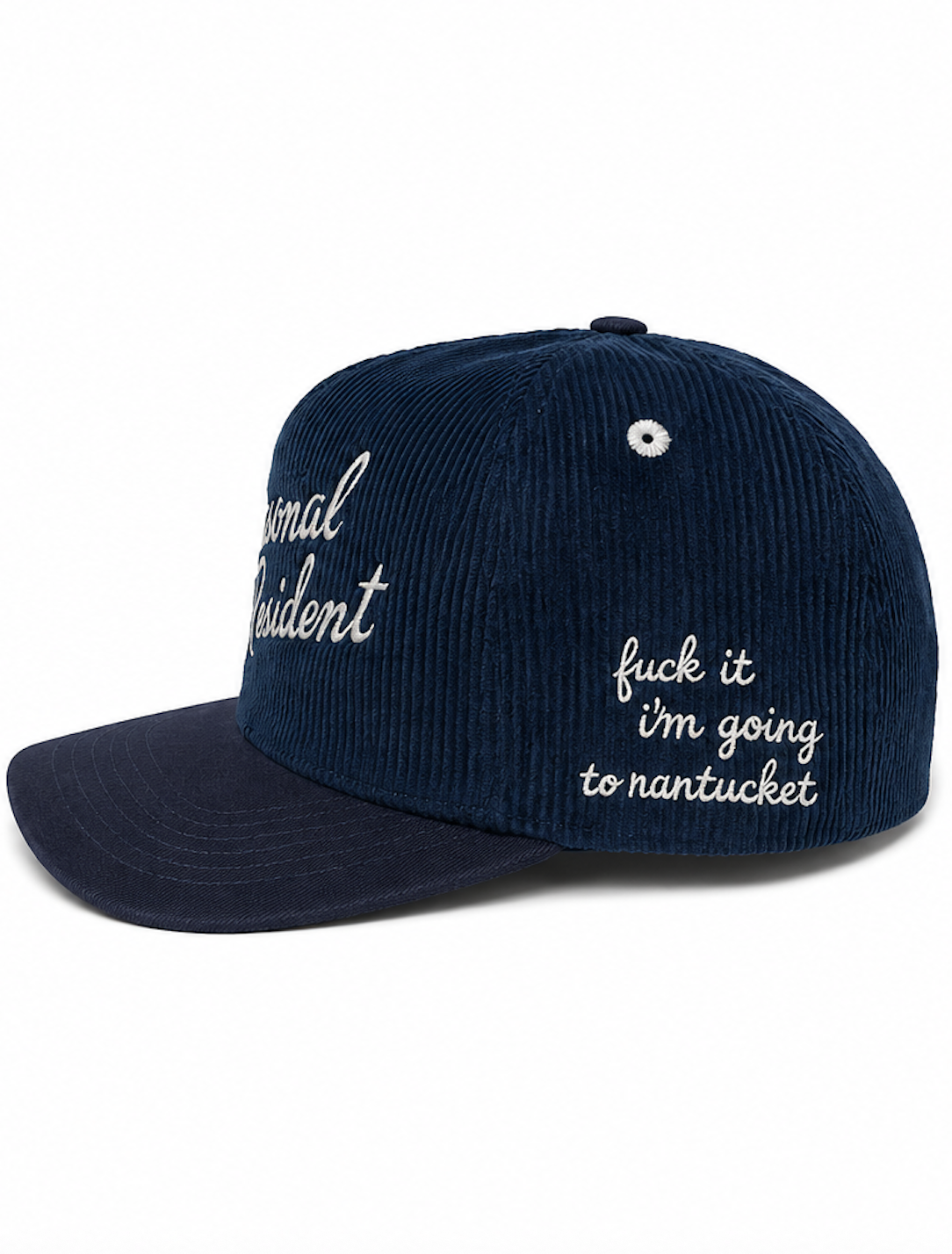 Corduroy Fuck It Im Going to Nantucket Trucker Hat