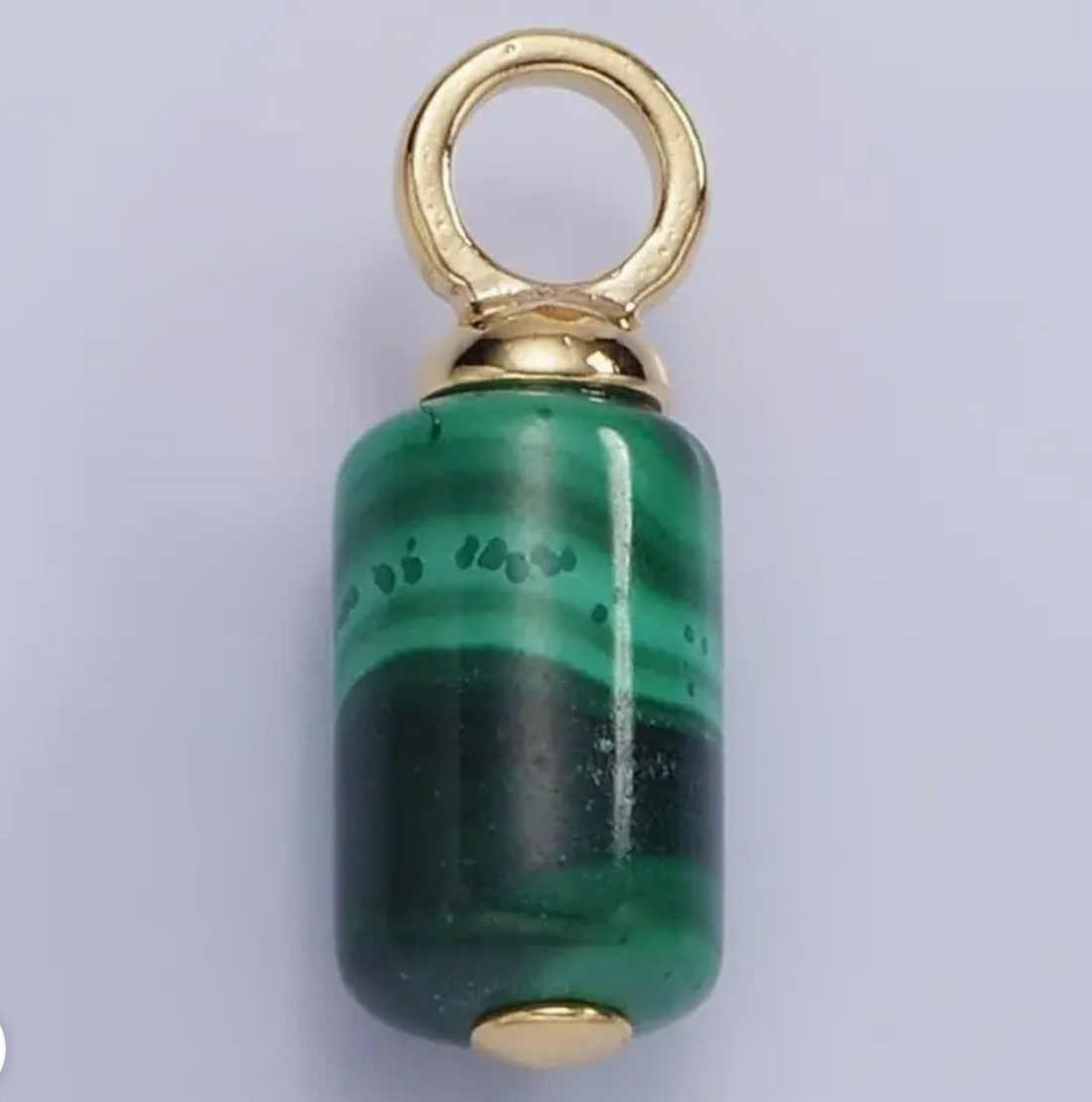 Gemstone Tube Charm