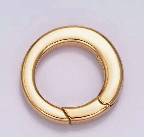 Push Gate Ring Charm Holder