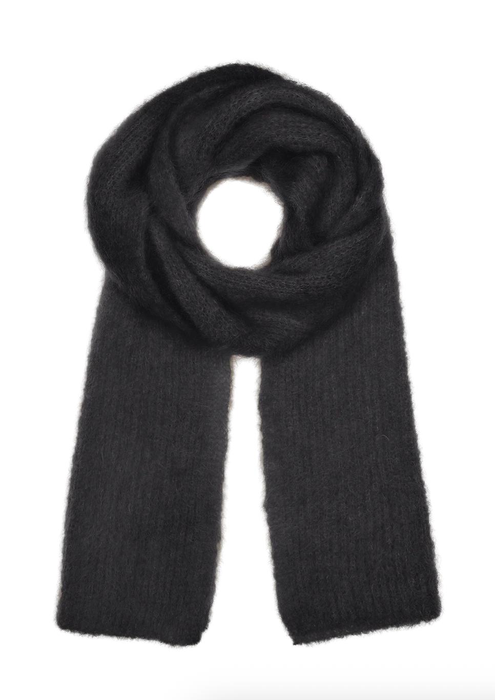 Lisa Scarf in Graphite - mohair wrap scarf